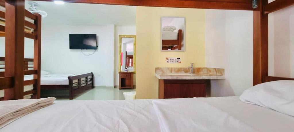 Hostel Green Light Taganga Bagian luar foto